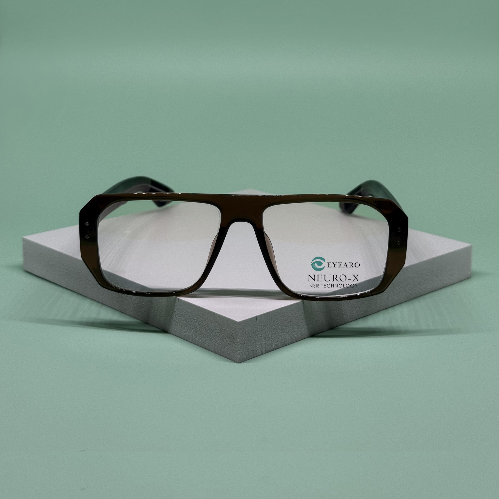 Bold Square Aviator - Neuro-X NSR Eye Glasses